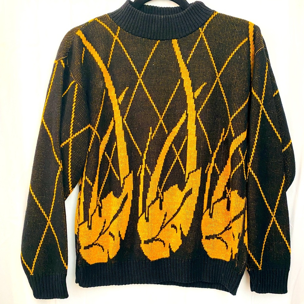 Vintage (1980s) Monstera Leaf Sweater